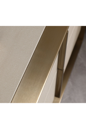   Beige Shagreen 6-Drawer Dresser | Oroa.com