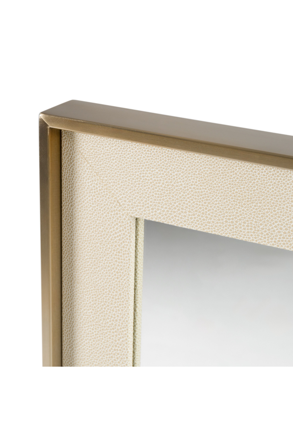   Beige Shagreen Mirror | Oroa.com