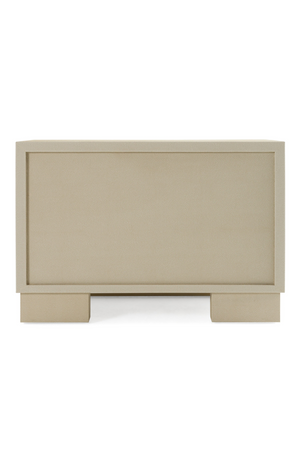   Beige Shagreen 2-Drawer Nightstand | Oroa.com
