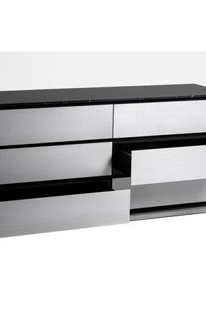   6-Drawer Aluminum Dresser | Oroa.com