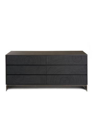  Matte Black Ash 6-Drawer Dresser | Oroa.com