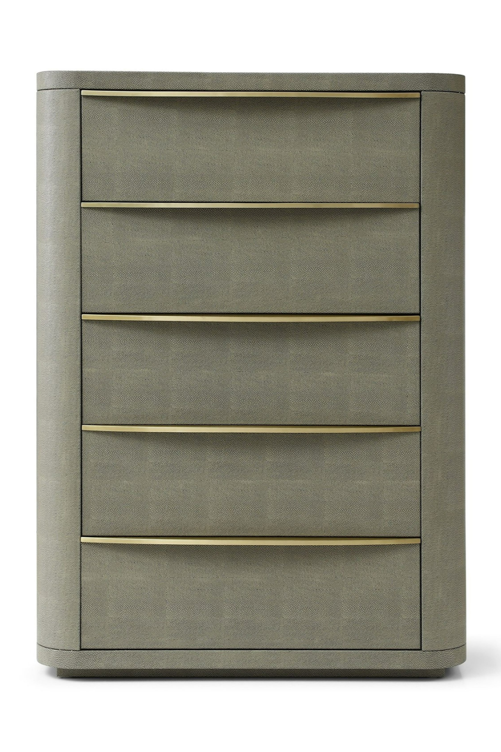   Beige Shagreen 5-Drawer Chest | Oroa.com