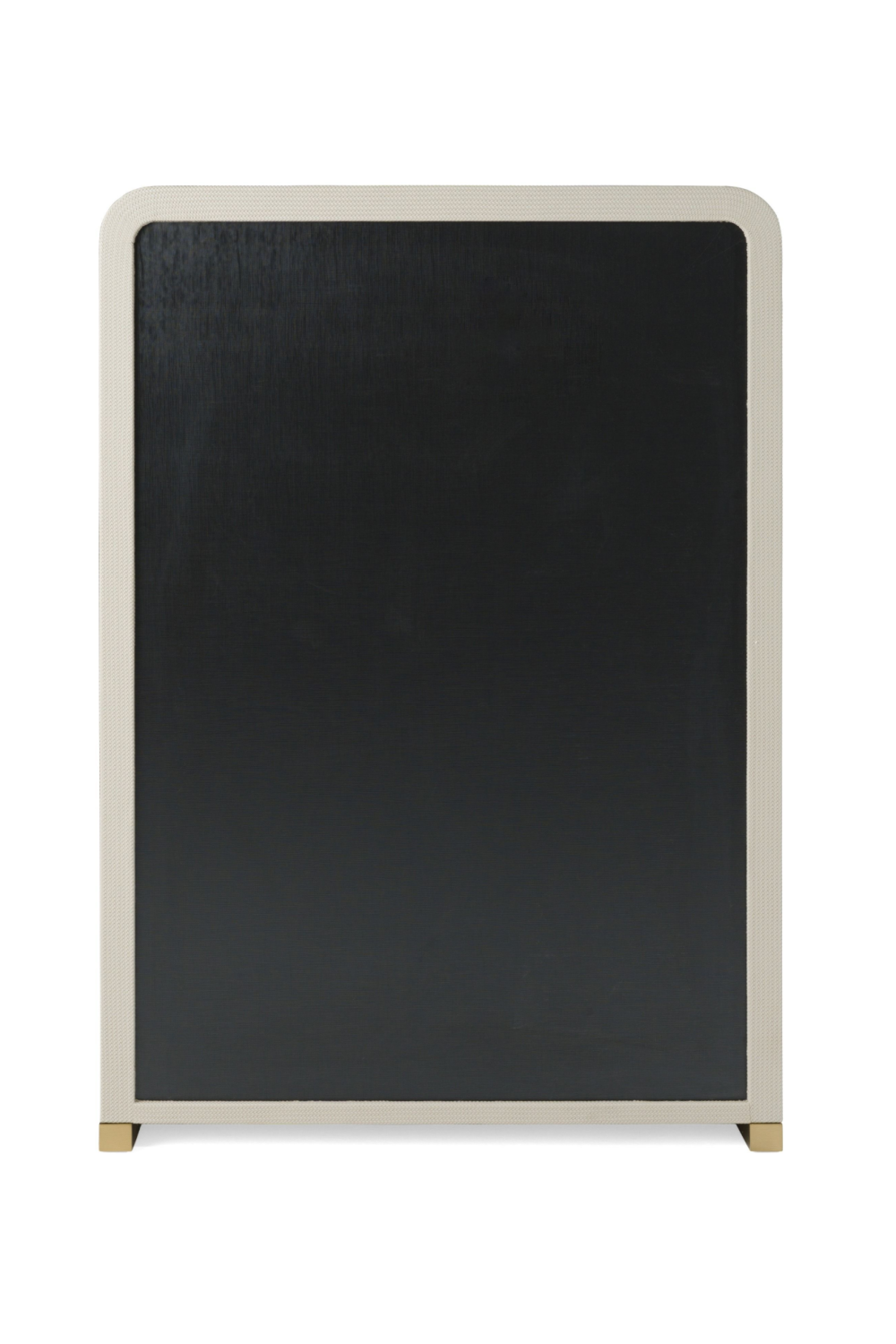   Beige Vegan Leather 4-Drawer Chest | Oroa.com