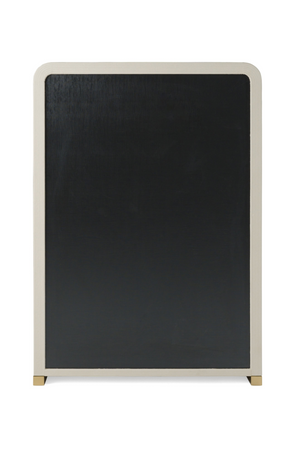   Beige Vegan Leather 4-Drawer Chest | Oroa.com