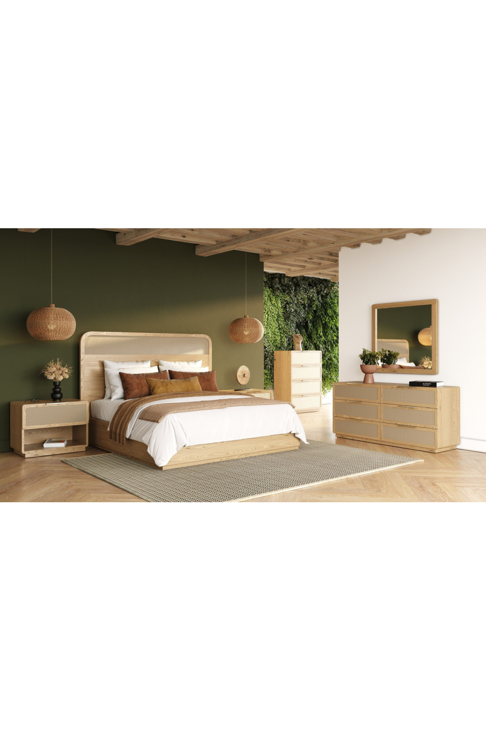   4-Drawer Rattan Chest | Oroa.com
