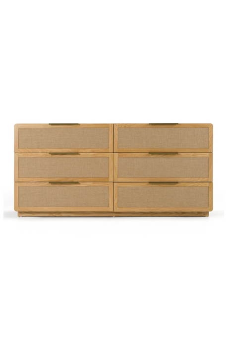   6-Drawer Rattan Dresser | Oroa.com