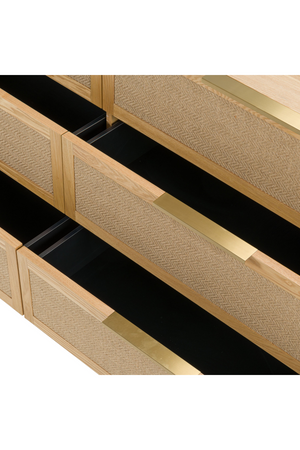   6-Drawer Rattan Dresser | Oroa.com