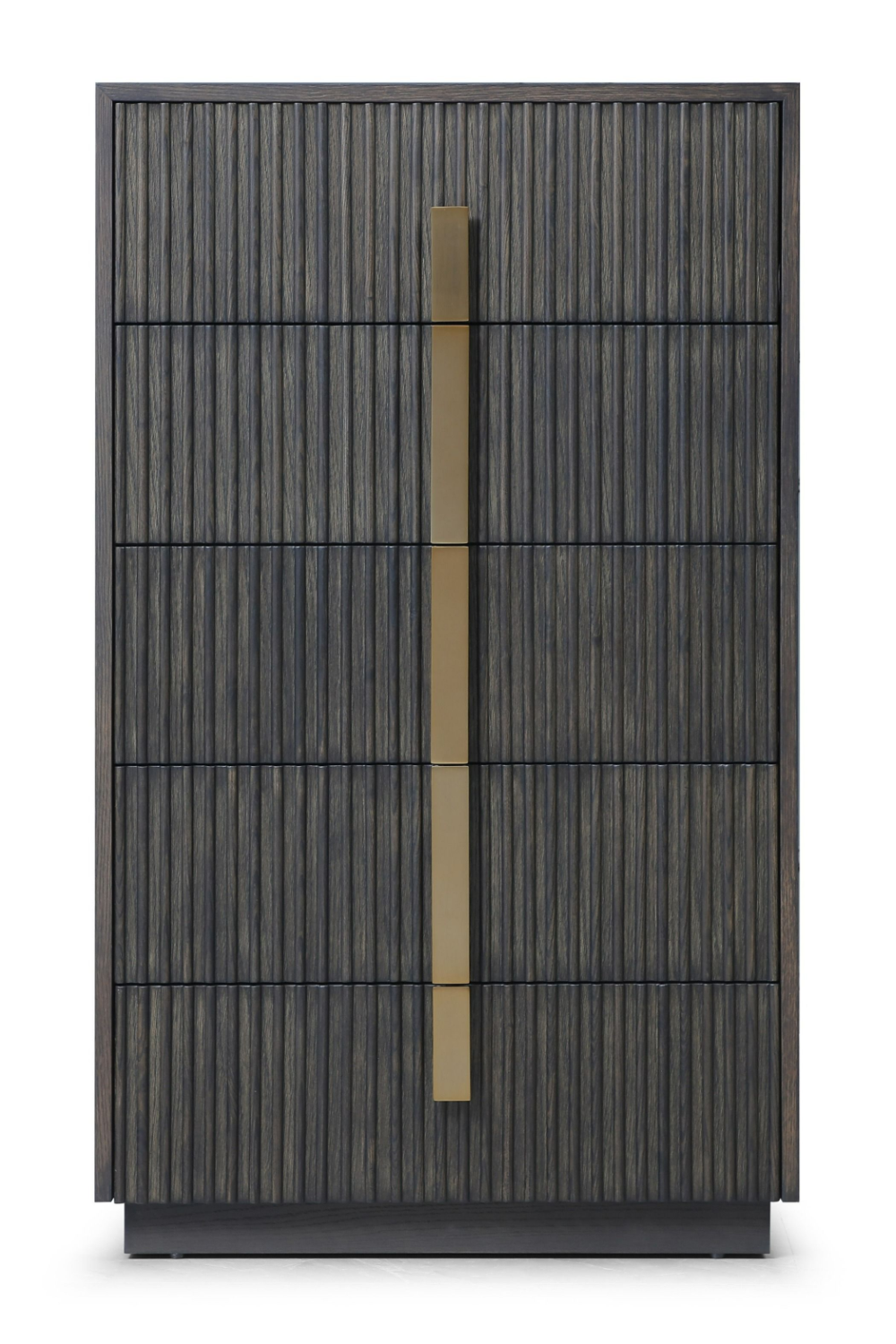   Distressed Black 5-Drawer Chest | Oroa.com