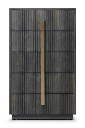   Distressed Black 5-Drawer Chest | Oroa.com