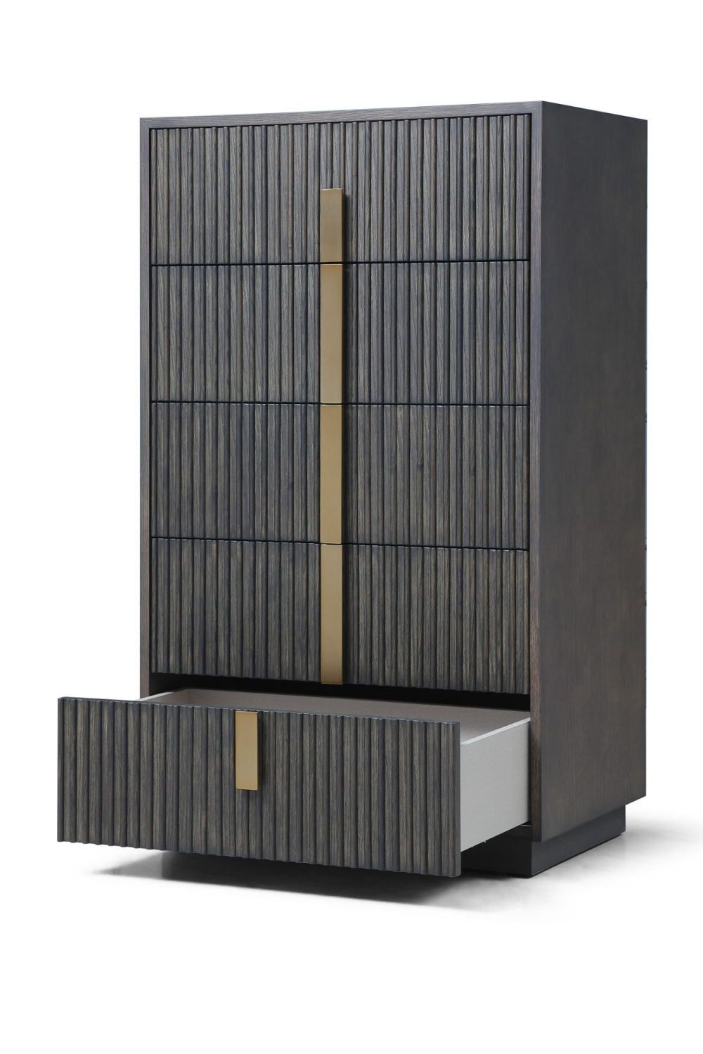   Distressed Black 5-Drawer Chest | Oroa.com