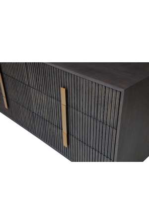   Distressed Black 6-Drawer Dresser | Oroa.com