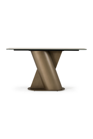   Travertine Bronze Console Table | Oroa.com