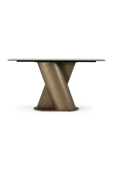   Travertine Bronze Console Table | Oroa.com
