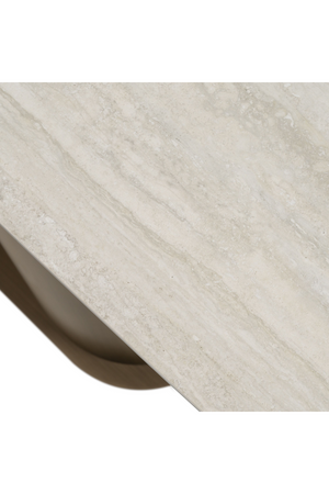   Travertine Bronze Console Table | Oroa.com