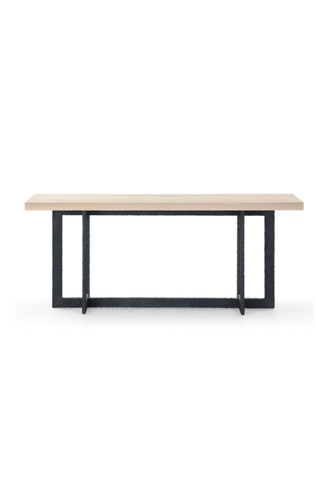   Natural Oak Veneer Console Table | Oroa.com