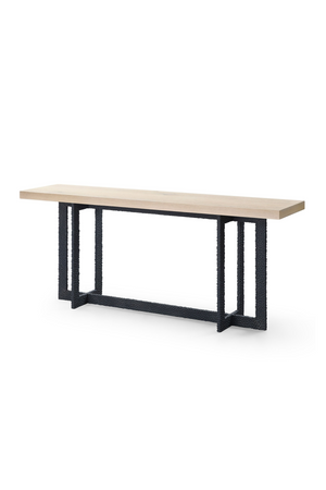   Natural Oak Veneer Console Table | Oroa.com