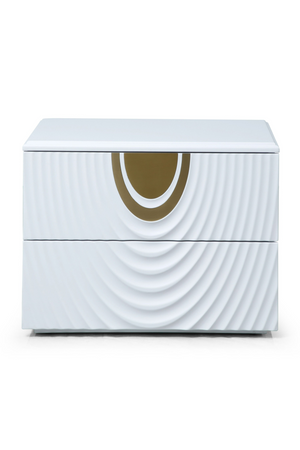   White 2-Drawer Nightstand | Oroa.com