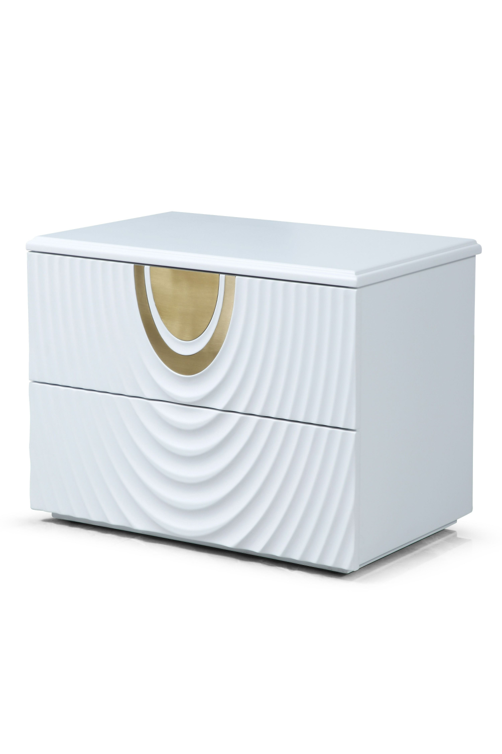   White 2-Drawer Nightstand | Oroa.com