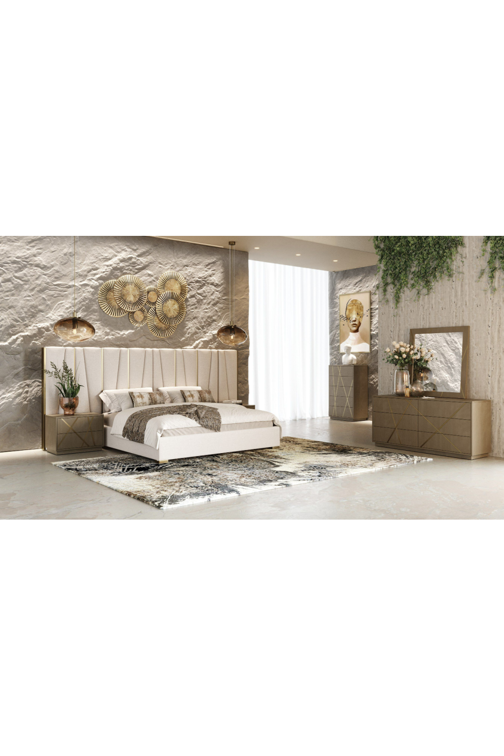   Birch Veneer 2-Drawer Nightstand | Oroa.com