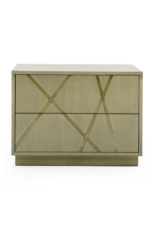   Birch Veneer 2-Drawer Nightstand | Oroa.com
