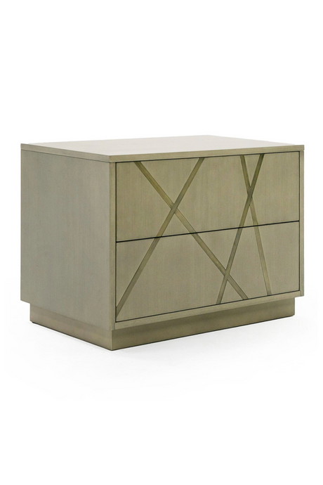   Birch Veneer 2-Drawer Nightstand | Oroa.com