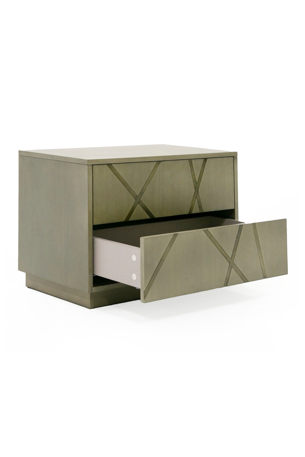   Birch Veneer 2-Drawer Nightstand | Oroa.com