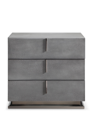   Gray Crackle 3-Drawer Nightstand | Oroa.com