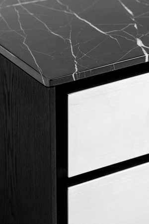   2-Drawer Aluminum Nightstand | Oroa.com