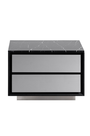   2-Drawer Aluminum Nightstand | Oroa.com