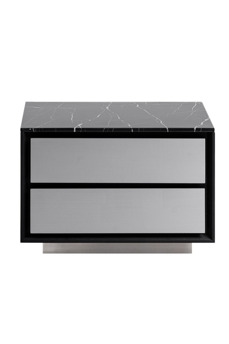   2-Drawer Aluminum Nightstand | Oroa.com