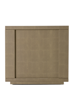   Beige Shagreen 3-Drawer Nightstand | Oroa.com