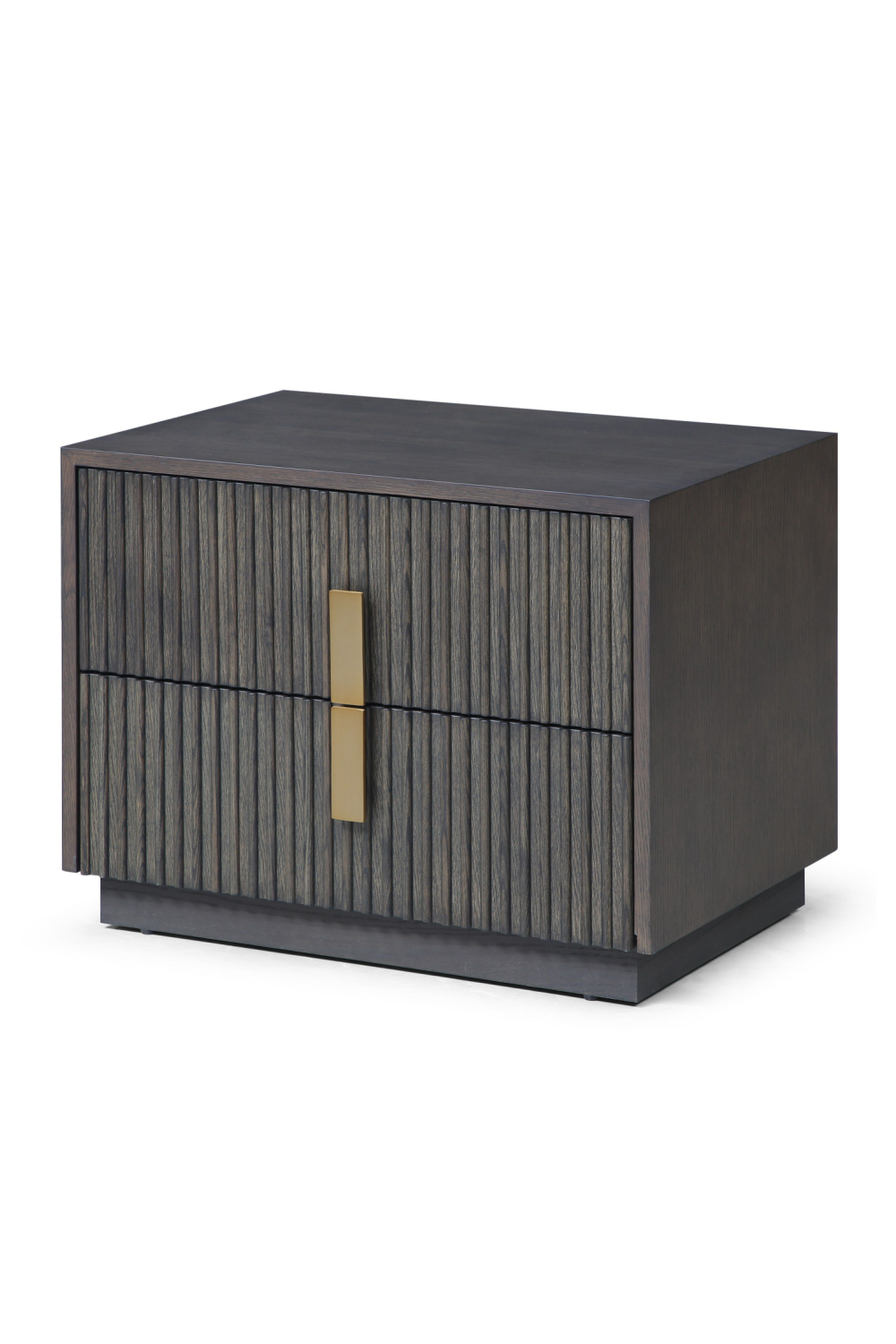   Distressed Black 2-Drawer Nightstand | Oroa.com