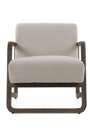   Gray Wood Framed Accent Chair | Oroa.com