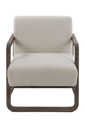   Gray Wood Framed Accent Chair | Oroa.com