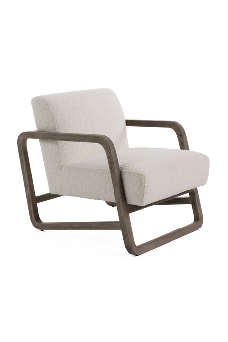   Gray Wood Framed Accent Chair | Oroa.com