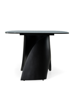   Gray Wave Glass Dining Table | Oroa.com