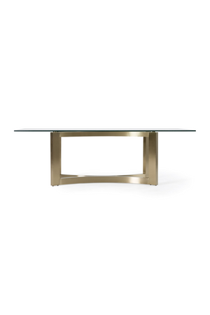   Brushed Brass Base Dining Table | Oroa.com