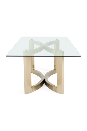   Brushed Brass Base Dining Table | Oroa.com