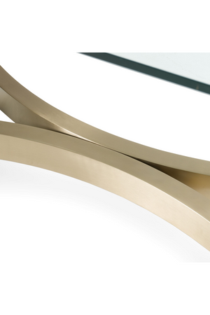   Brushed Brass Base Dining Table | Oroa.com