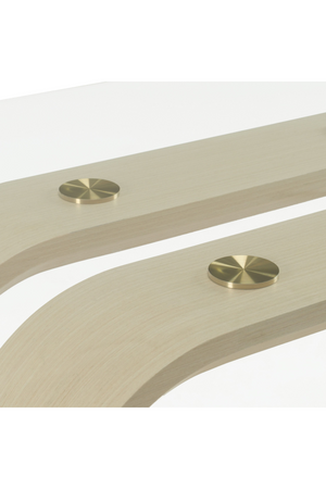   Oak Base Glass Dining Table | Oroa.com