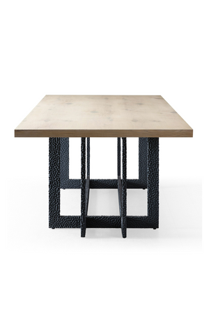   Natural Oak Veneer Dining Table | Oroa.com