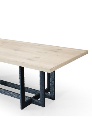   Natural Oak Veneer Dining Table | Oroa.com