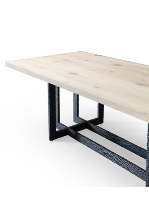   Natural Oak Veneer Dining Table | Oroa.com