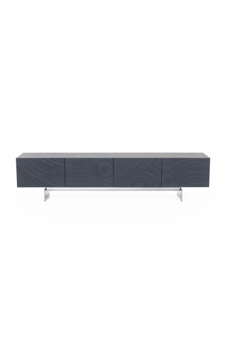   Black Ash 4-Door TV Stand | Oroa.com