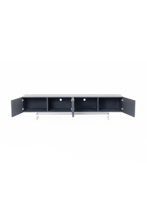   Black Ash 4-Door TV Stand | Oroa.com