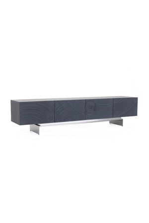   Black Ash 4-Door TV Stand | Oroa.com