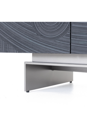   Black Ash 4-Door TV Stand | Oroa.com