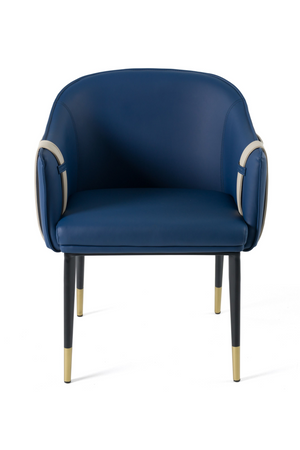   Blue Vegan Leather Dining Chair | Oroa.com