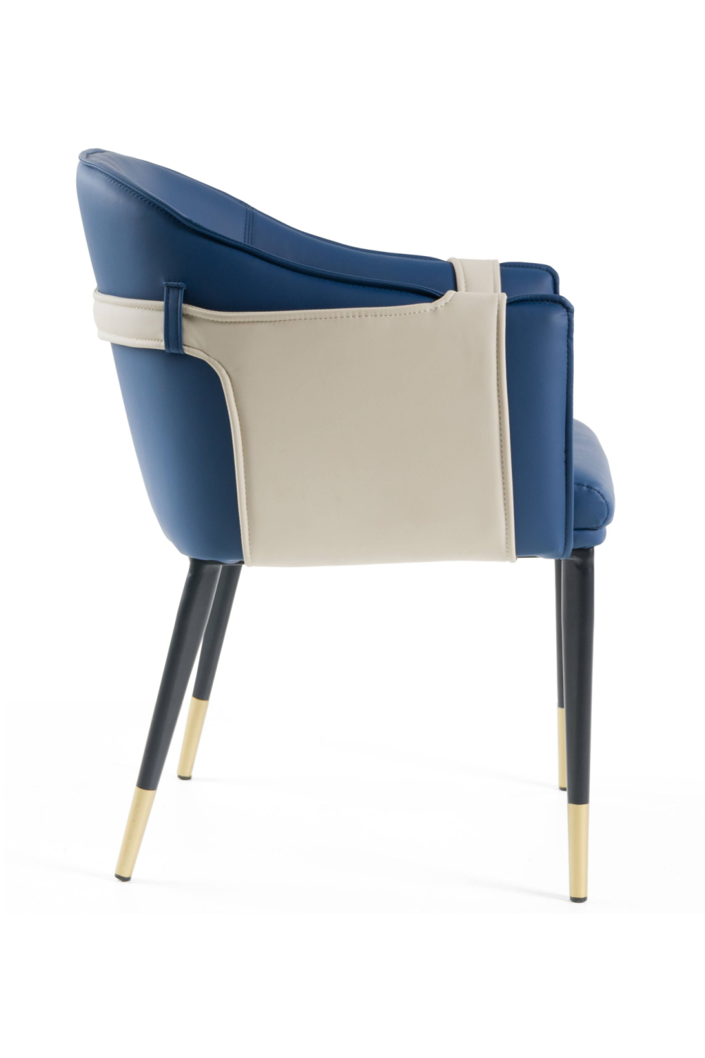   Blue Vegan Leather Dining Chair | Oroa.com