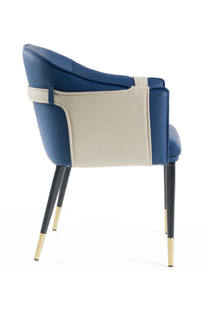   Blue Vegan Leather Dining Chair | Oroa.com